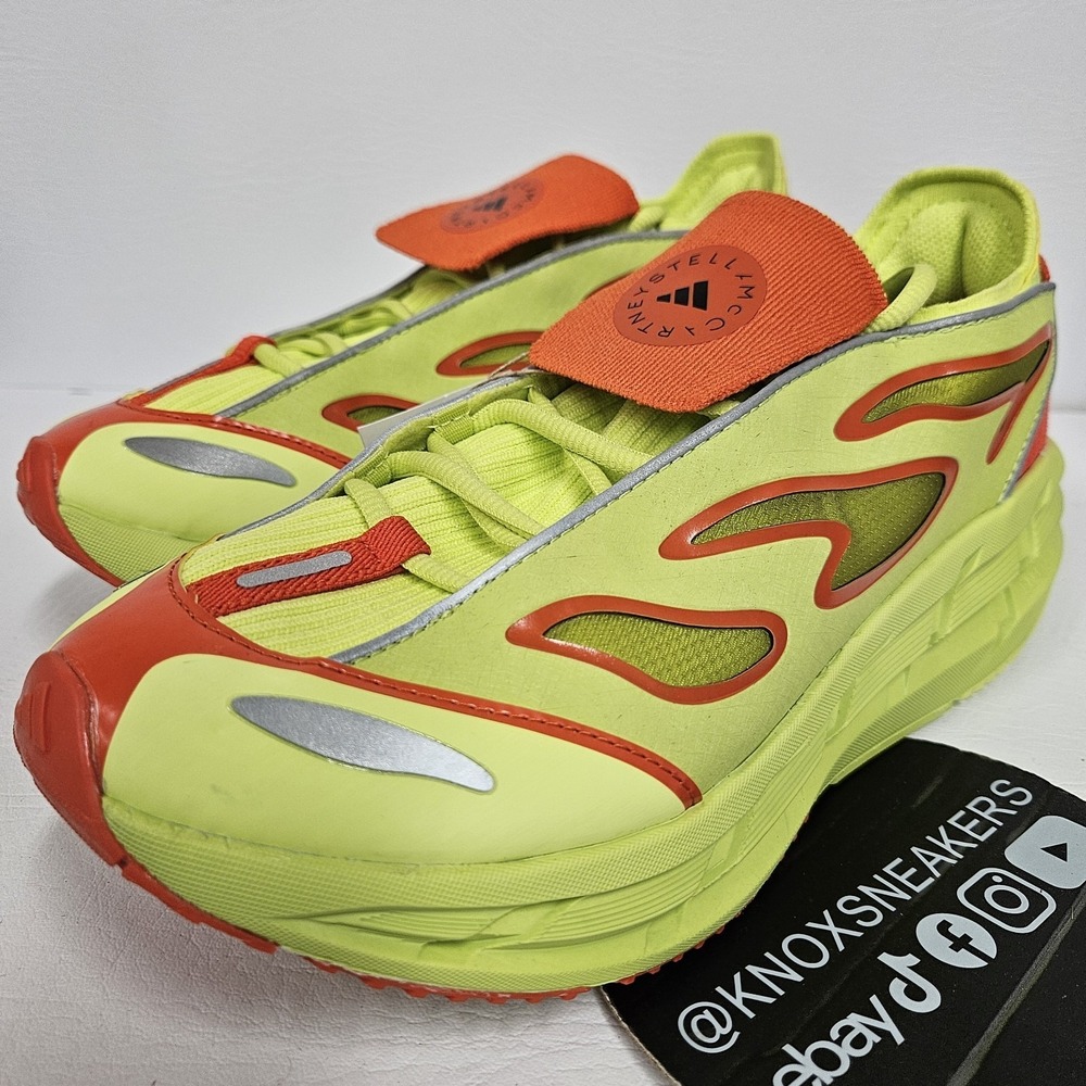adidas aSMC ADISTAR Stella McCartney Neon Yellow JR9221 Women's Size 6.5